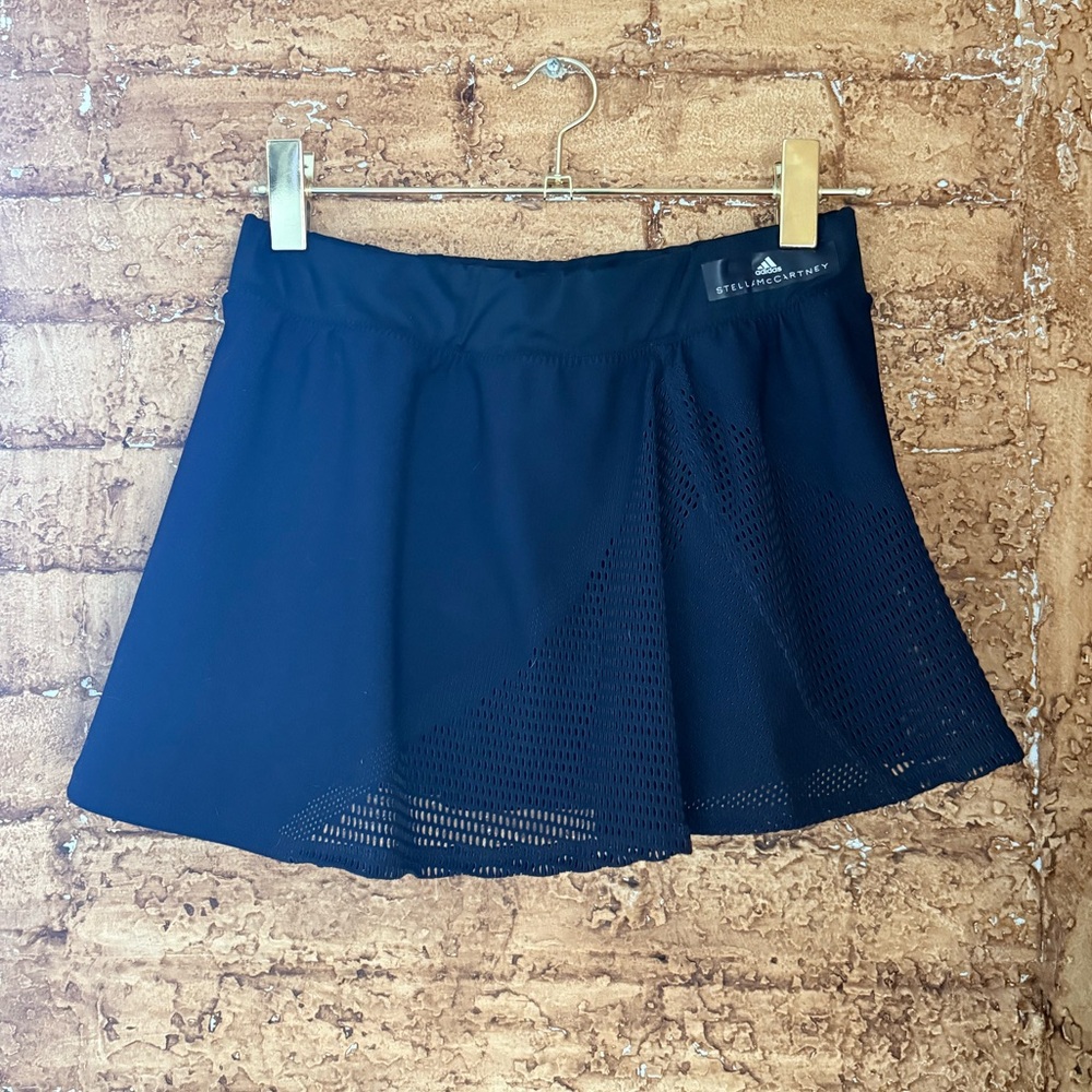 Adidas by Stella McCartney Black Athletic Pleated Mini Skirt